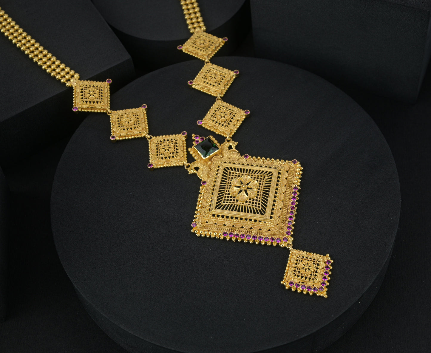 Goldplated AD Stone Longharam