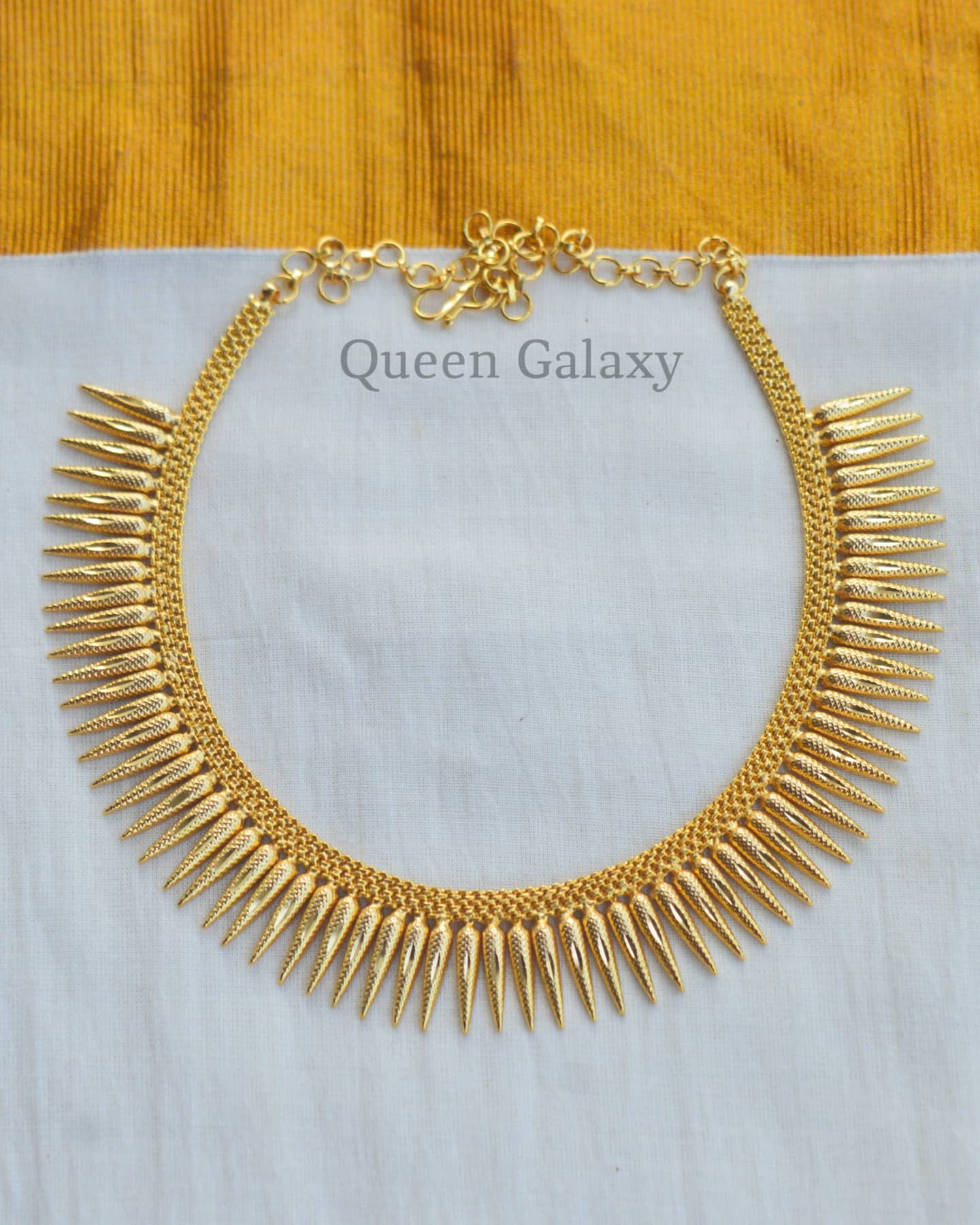 Goldplated Mullamuttu Necklace