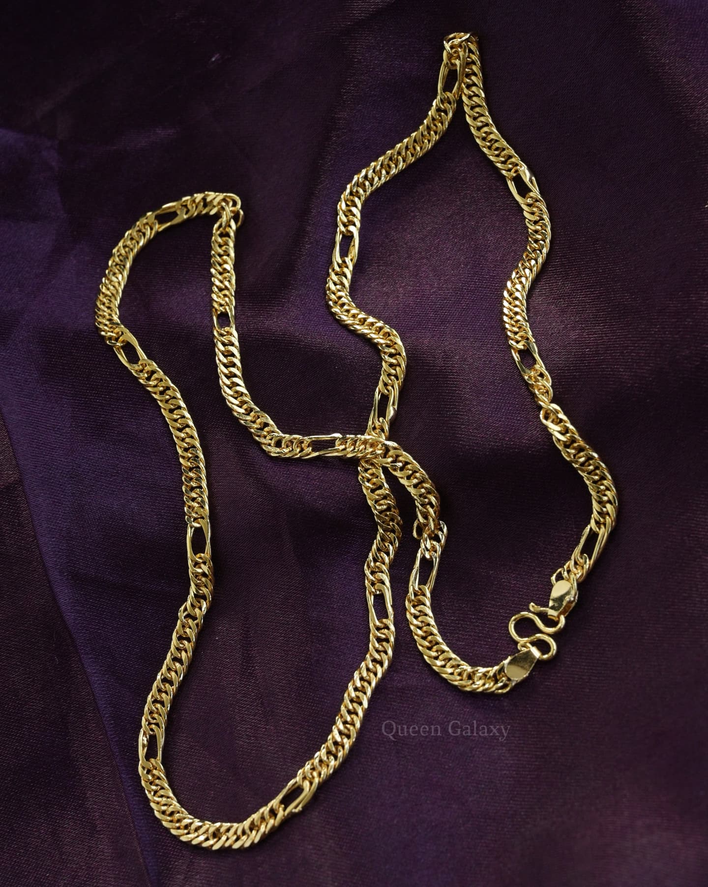 Goldplated Sachin Chain – Queen Galaxy Collections - Main Image