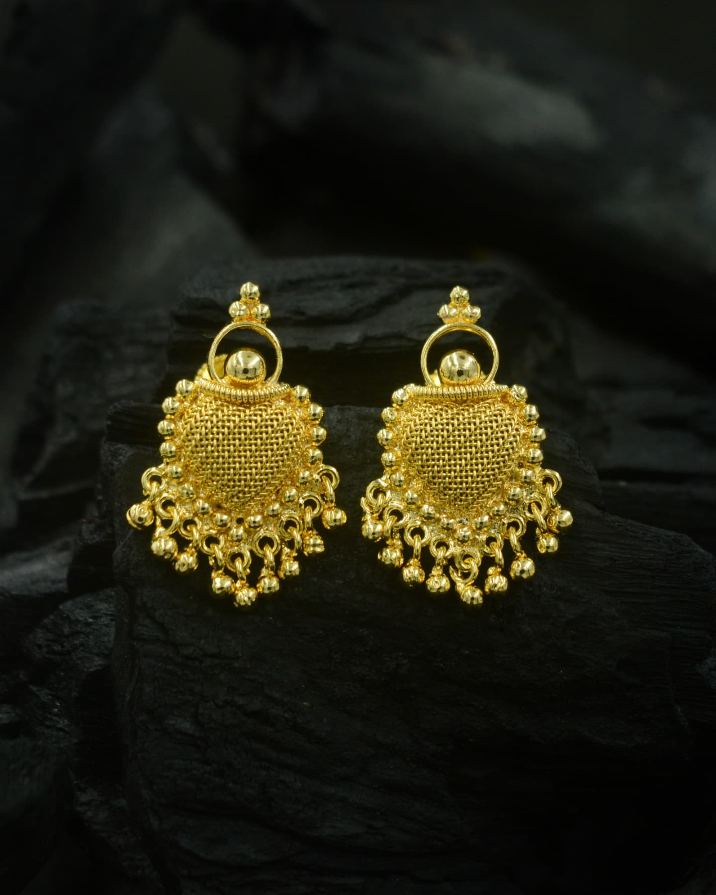 Goldplated Net Stud