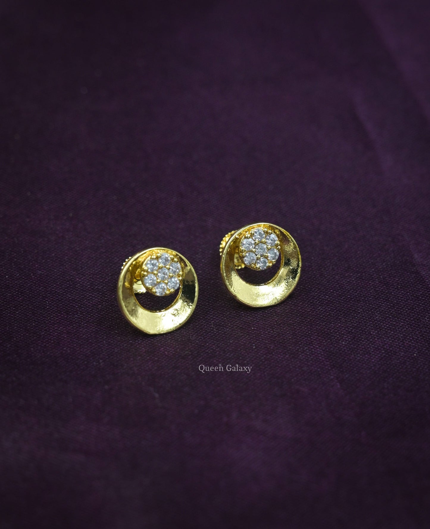 Goldplated AD Stone Earrings