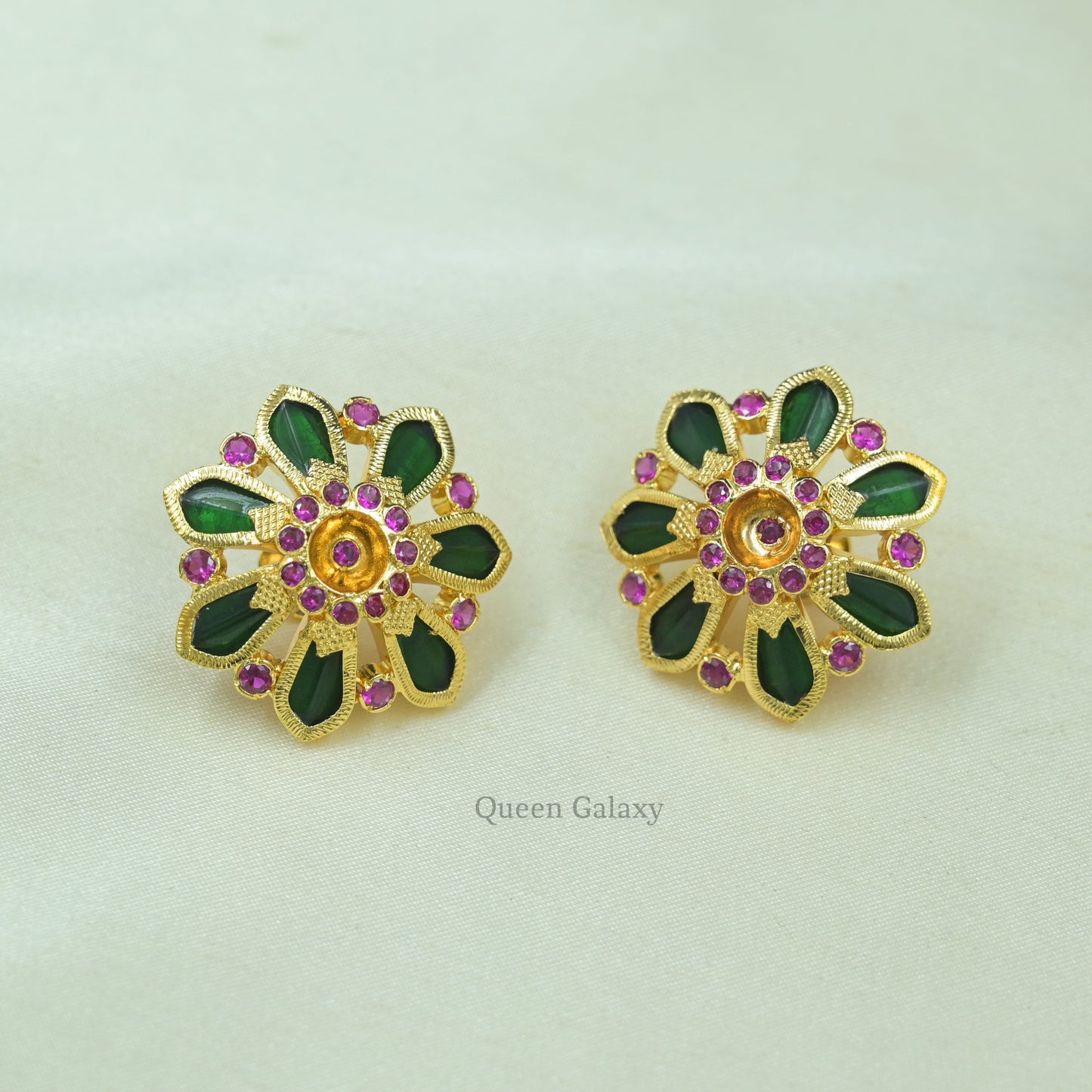 Goldplated Palakka Nagapadam Stud ( Special Work )