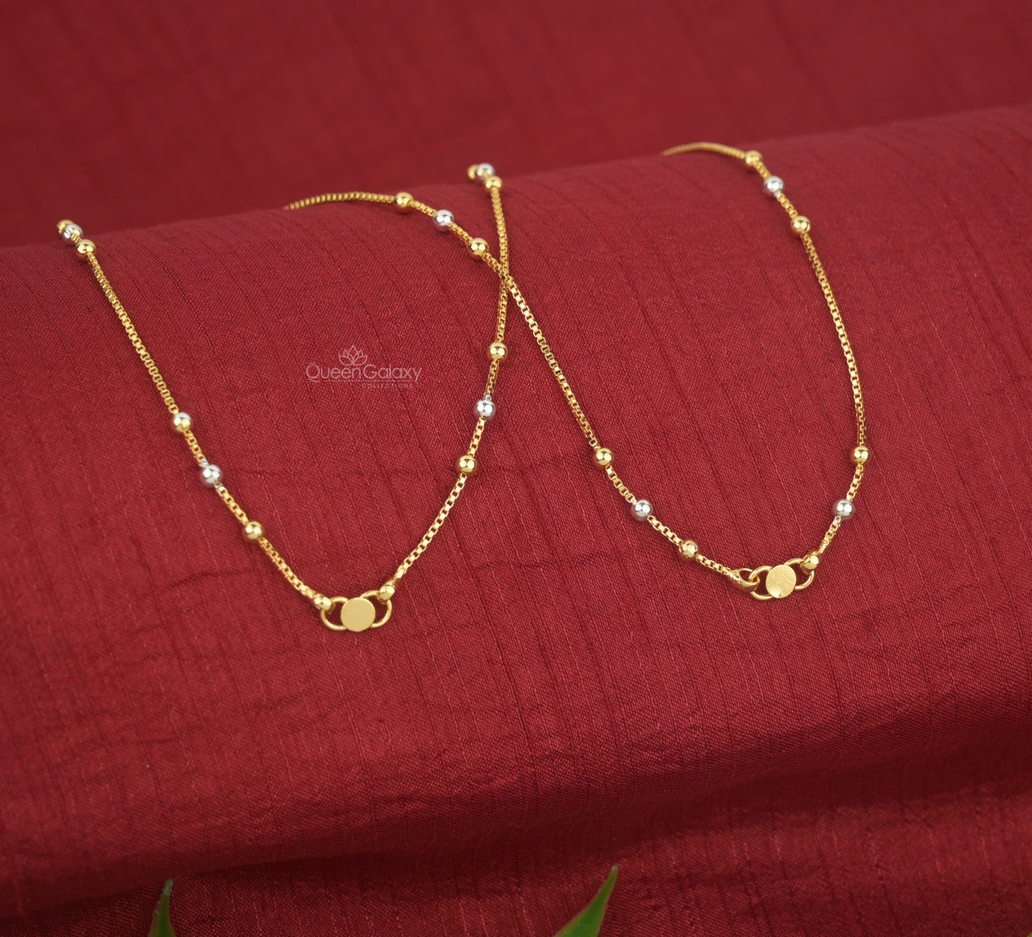 White Goldplated Anklet