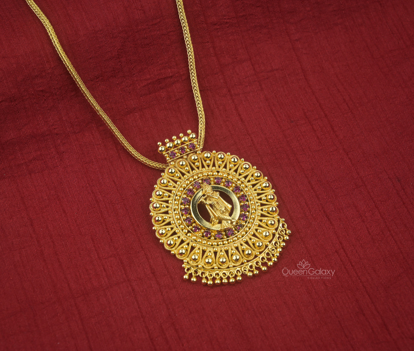 Goldplated Chain With Krishna Pendant