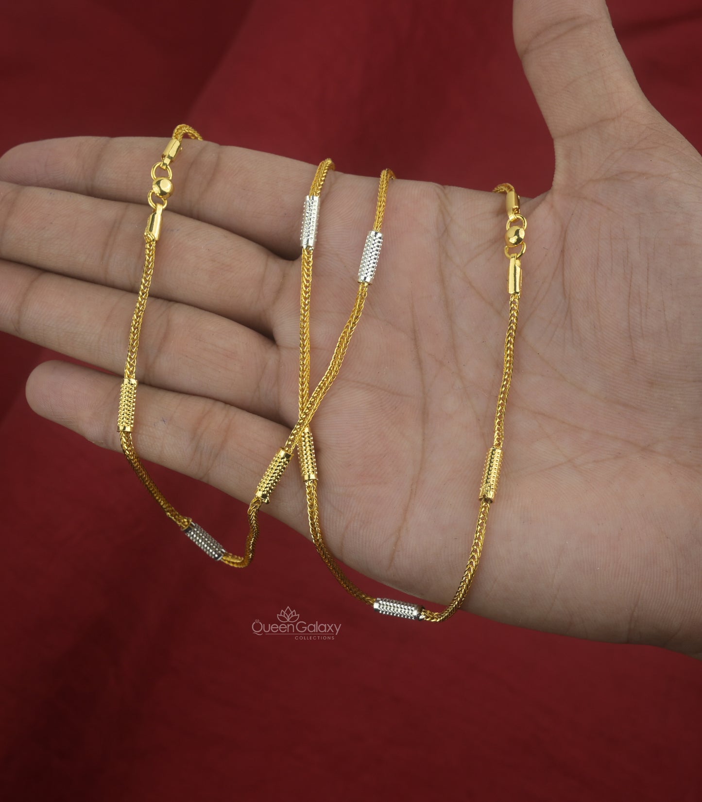 White Goldplated Anklet