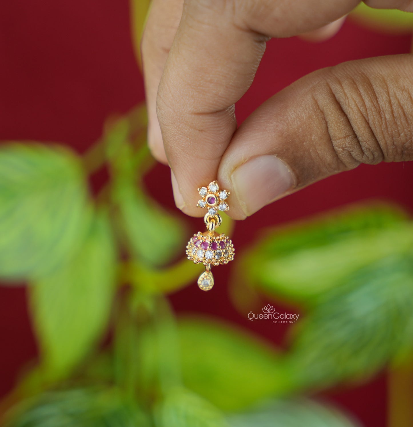 Goldplated AD Stone Jimikki