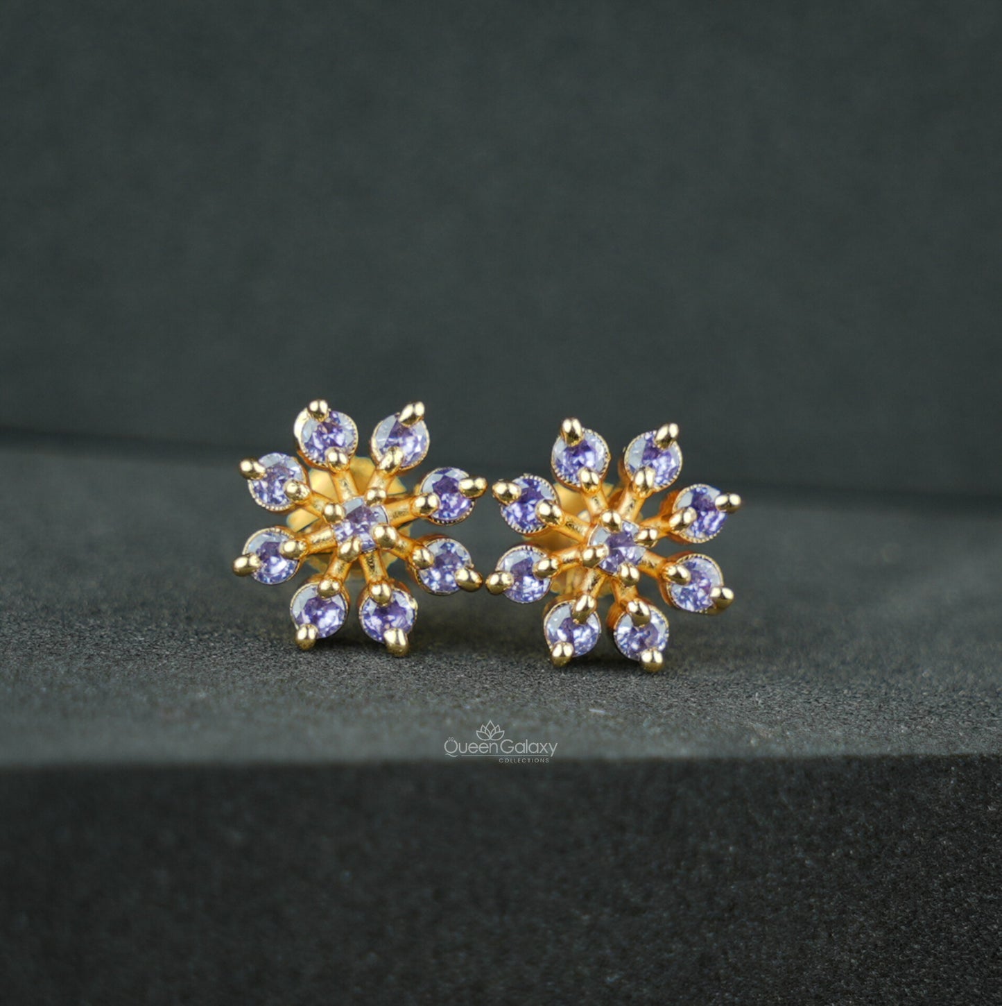 Goldplated AD Stone Earrings