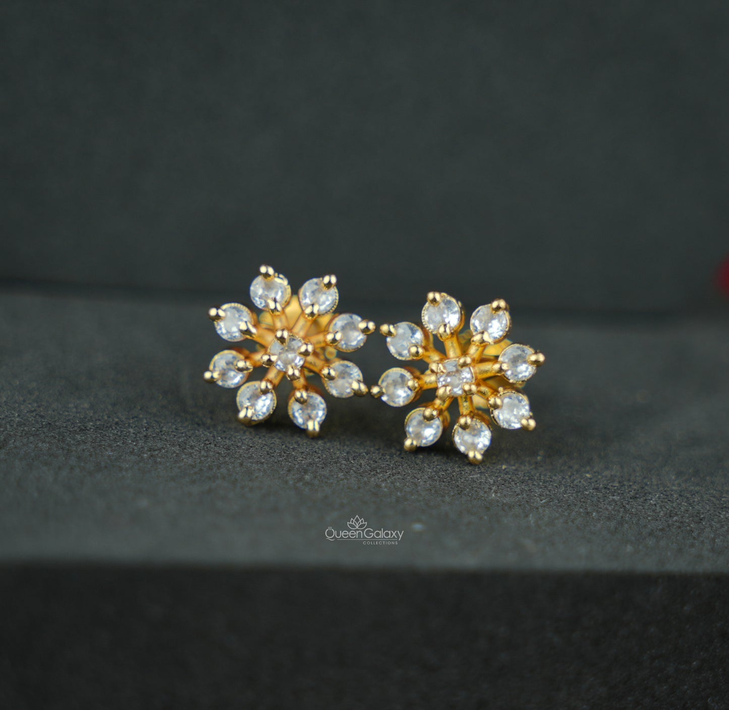 Goldplated AD Stone Earrings