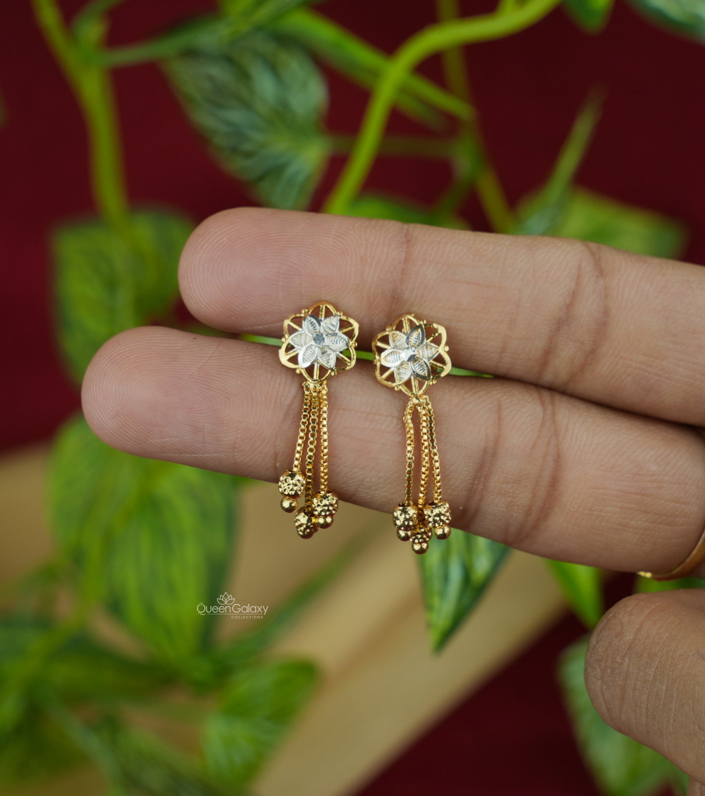 White Goldplated Earrings