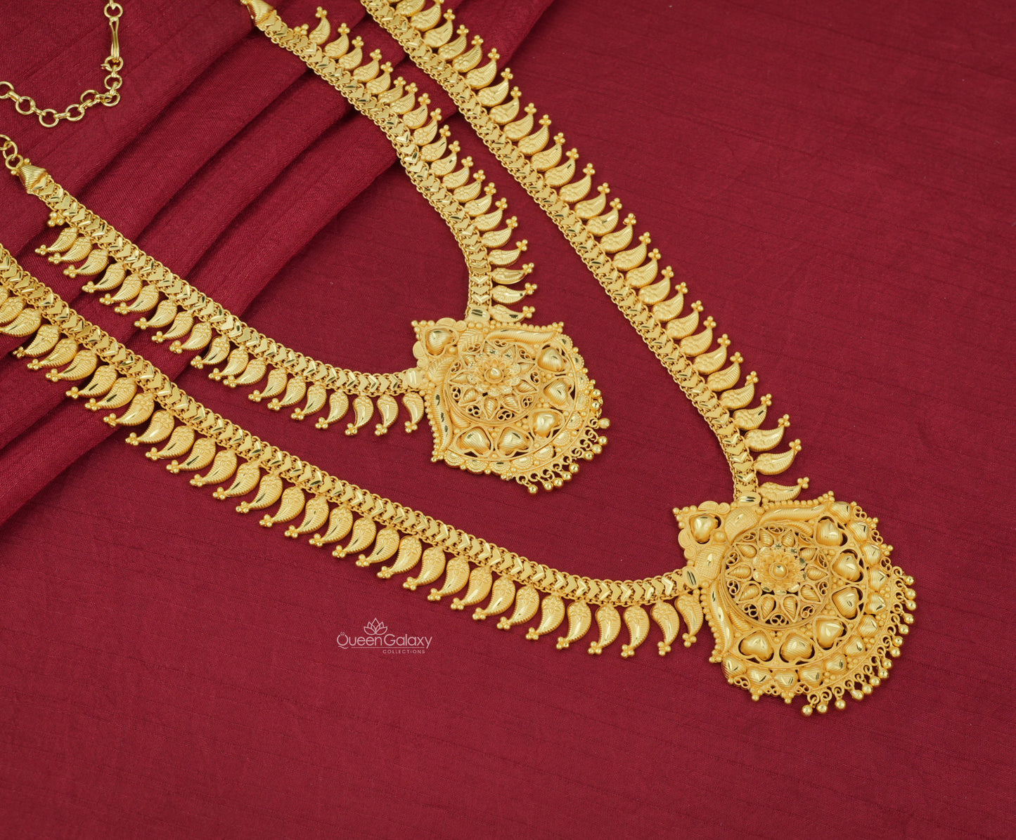 Goldplated Necklace And Longharam