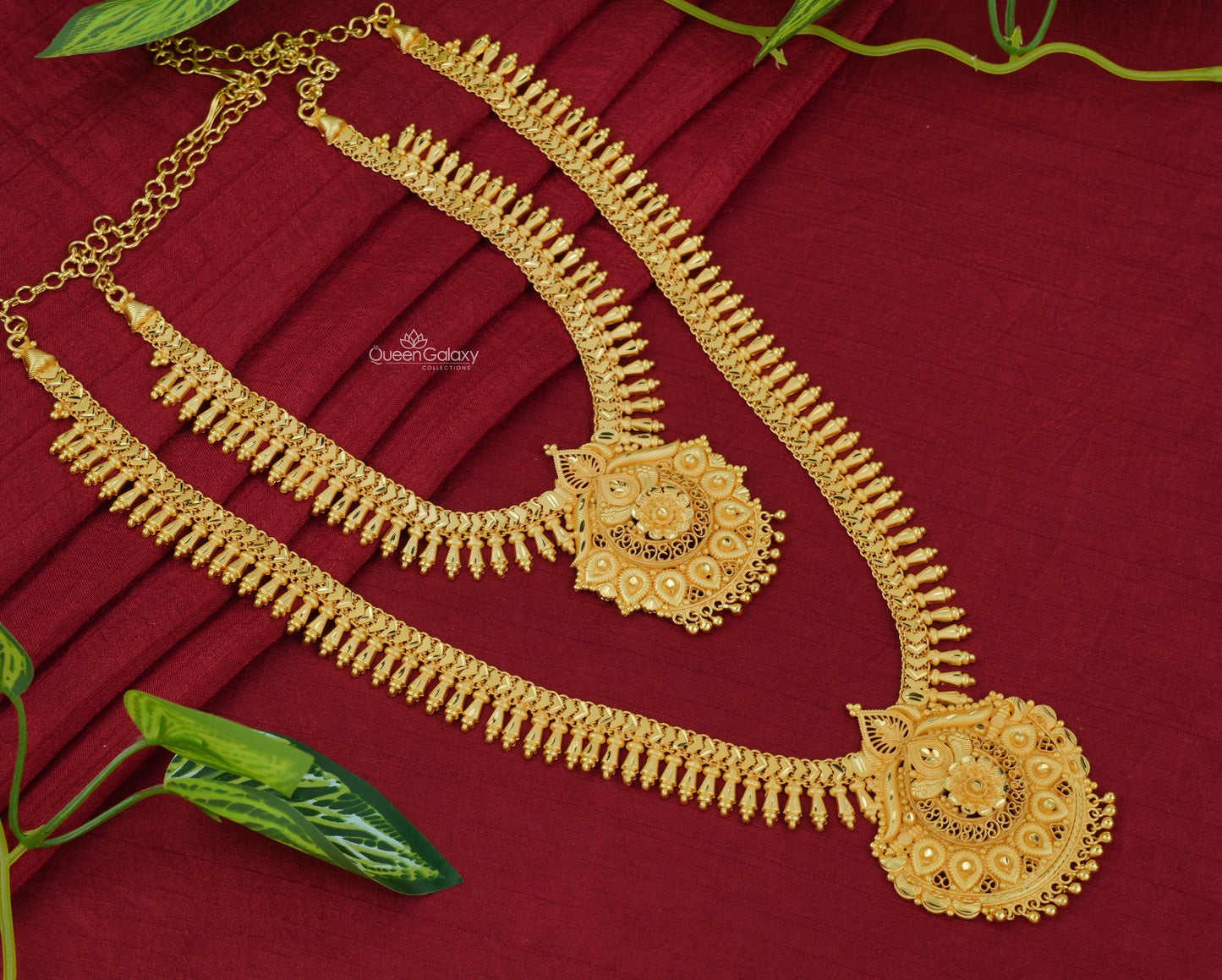 Goldplated Necklace And Longharam
