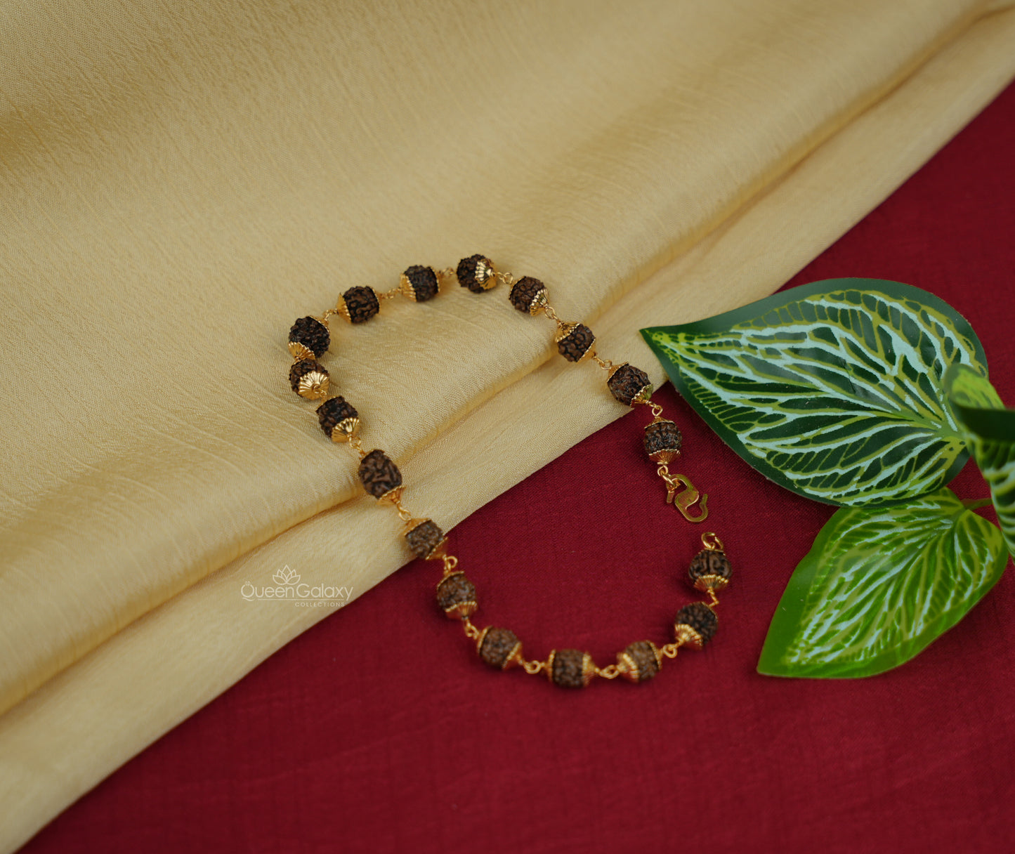 A goldplated Rudhraksham bracelet