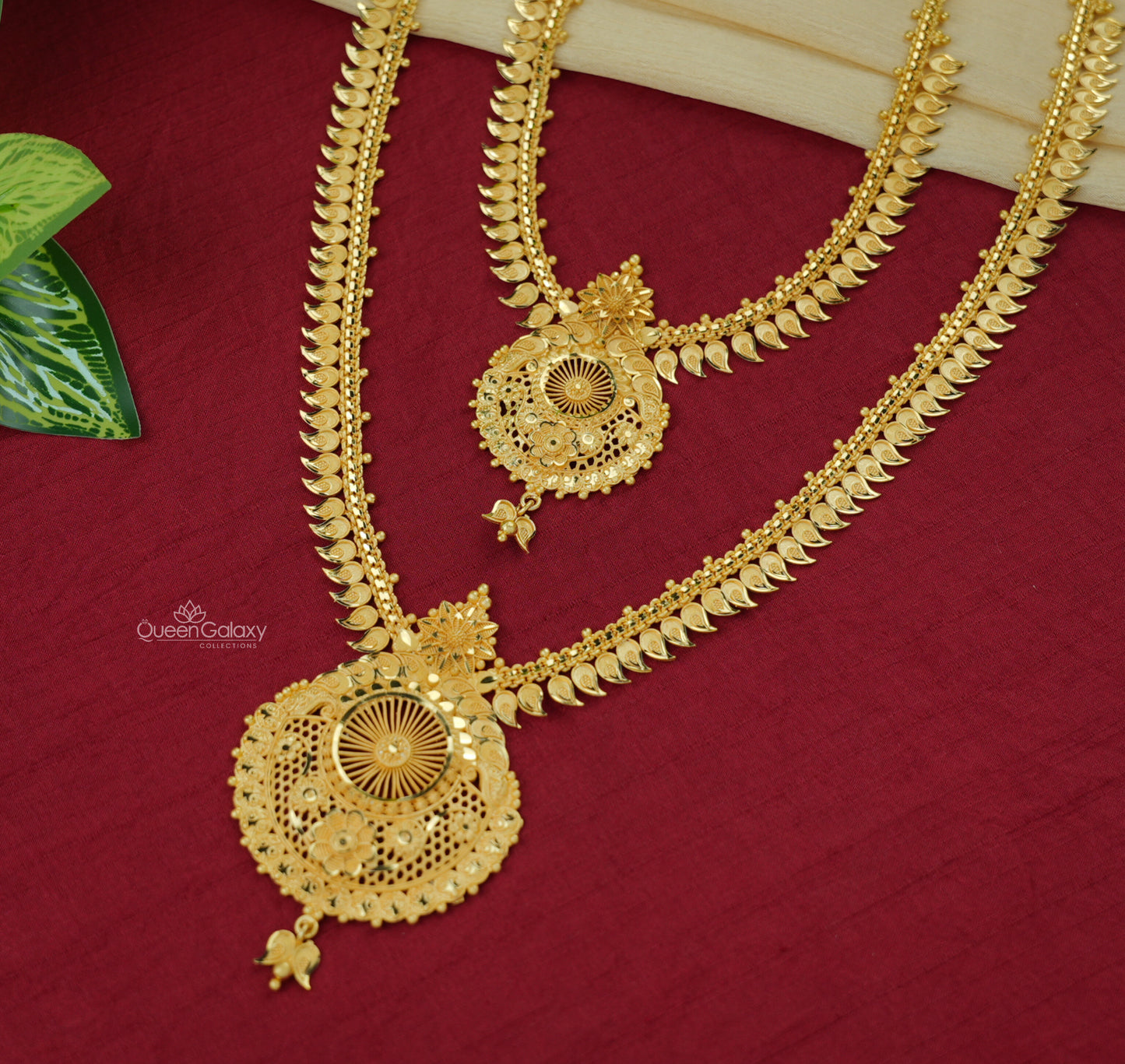 Goldplated Necklace And Longharam