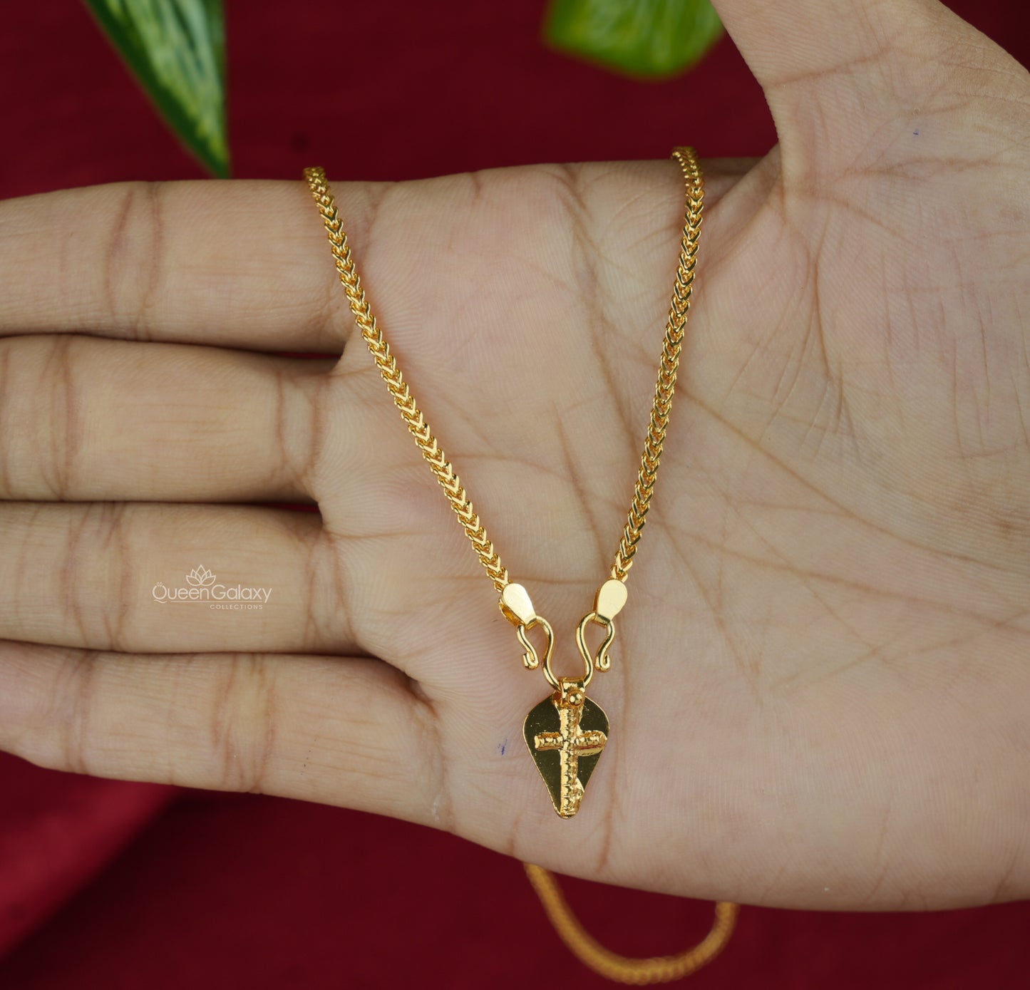 Goldoplated Chain With Thali