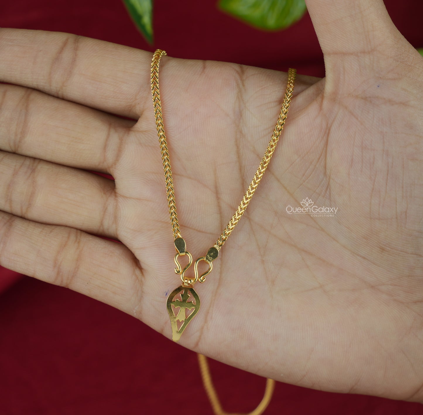 Goldoplated Chain With Thali