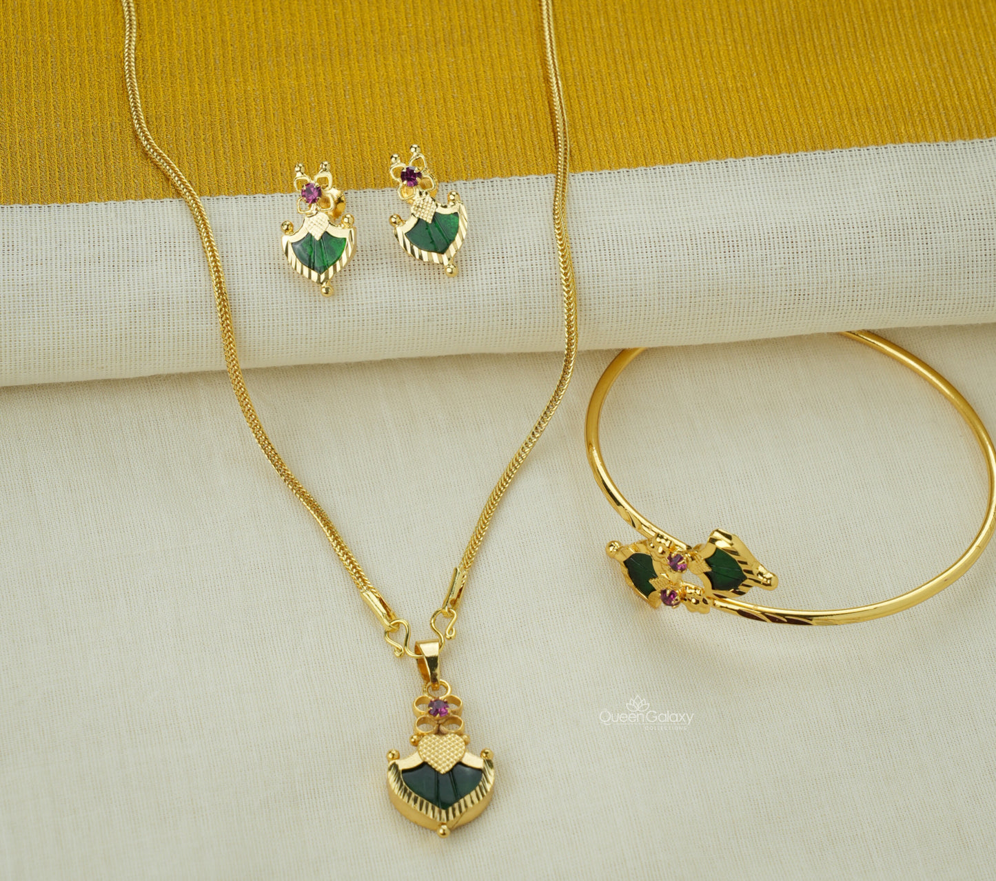 Goldplated Palakka Combo Set