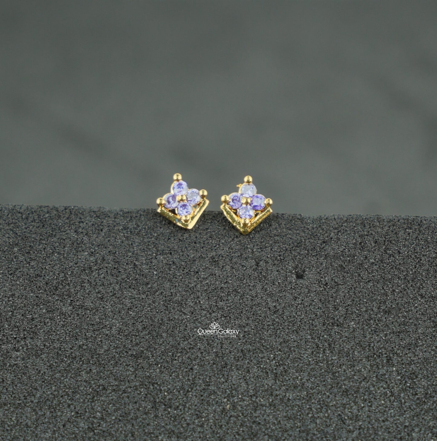 Goldplated AD Stone Nosepin And Second Stud