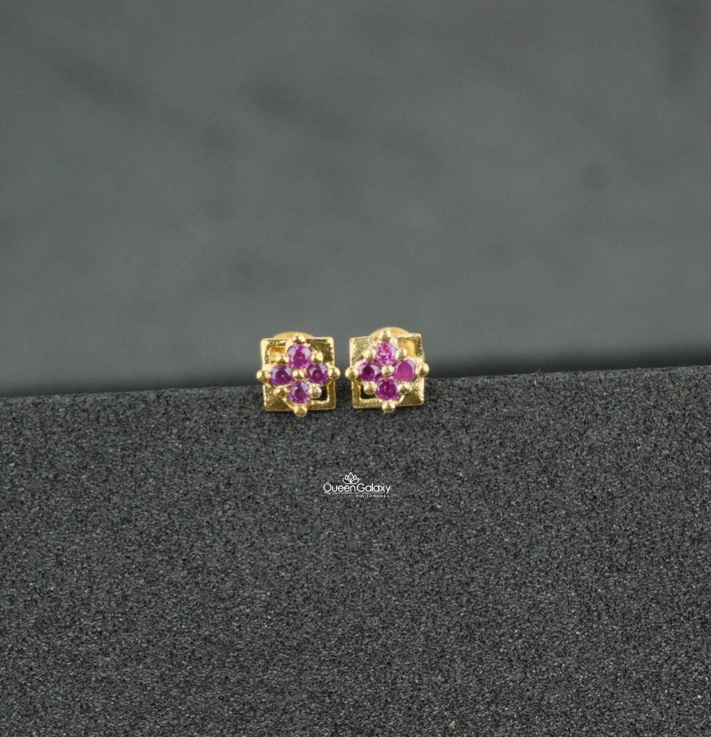Goldplated AD Stone Nosepin And Second Stud
