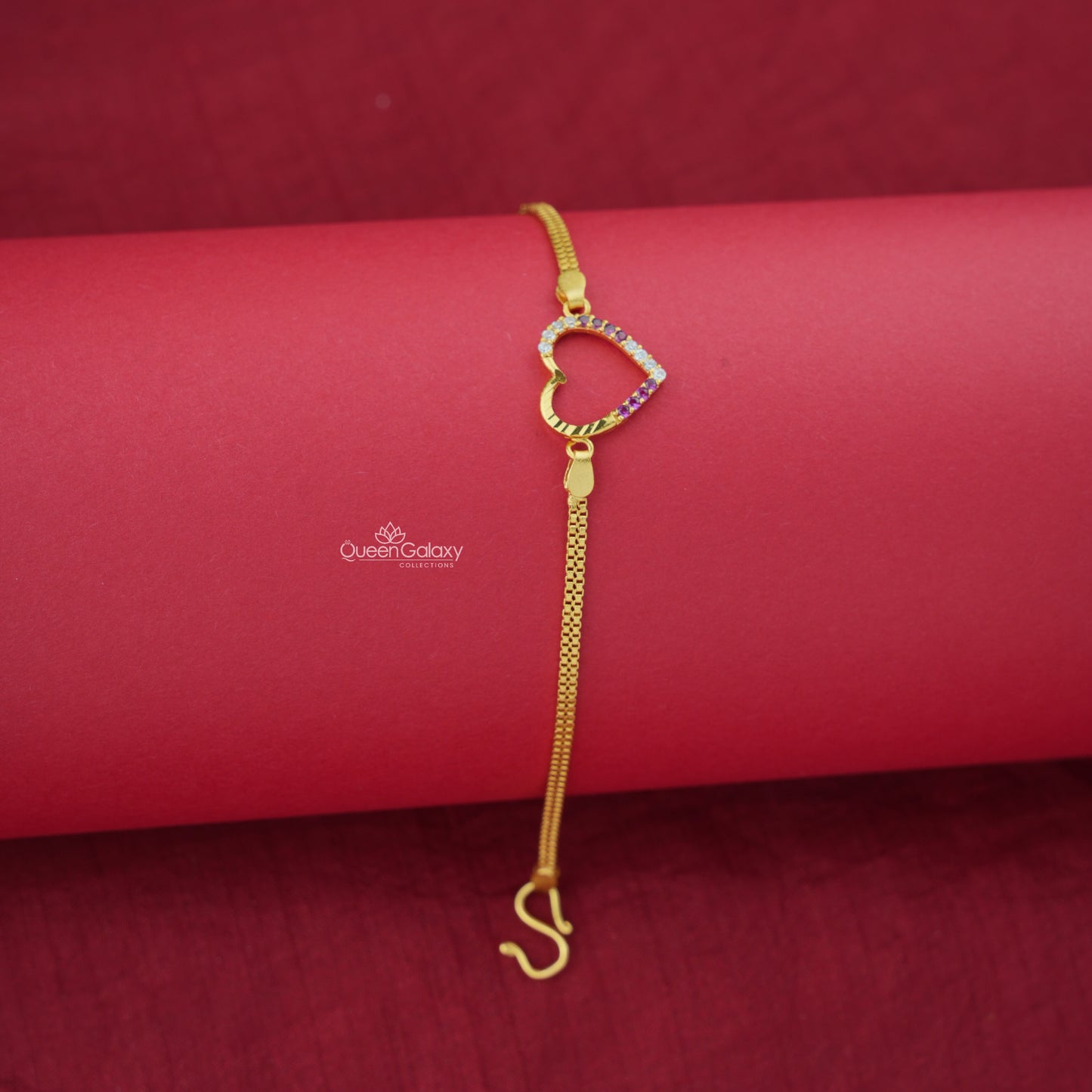 Gold Plated AD Stone Bracelet
