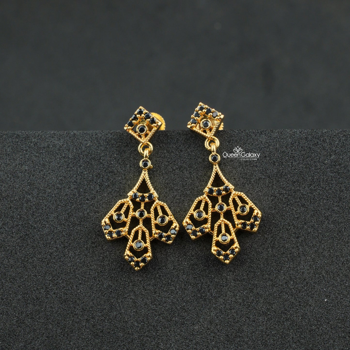 Goldplated AD Stone Earrings
