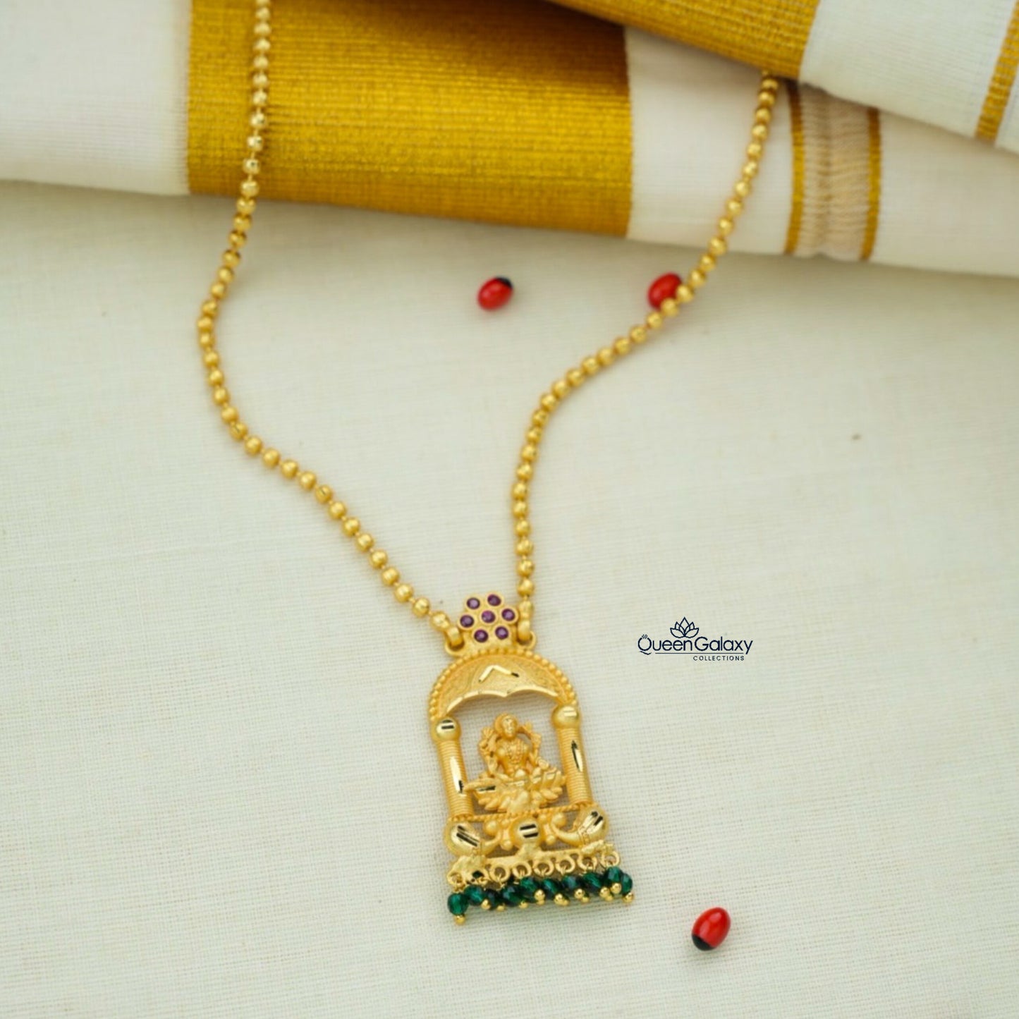 Goldplated Lakshmi Necklace