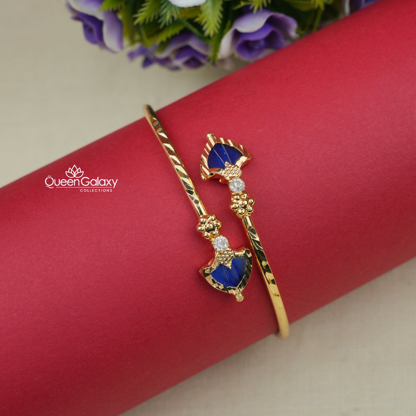 Goldplated Palakka Lock Bangles