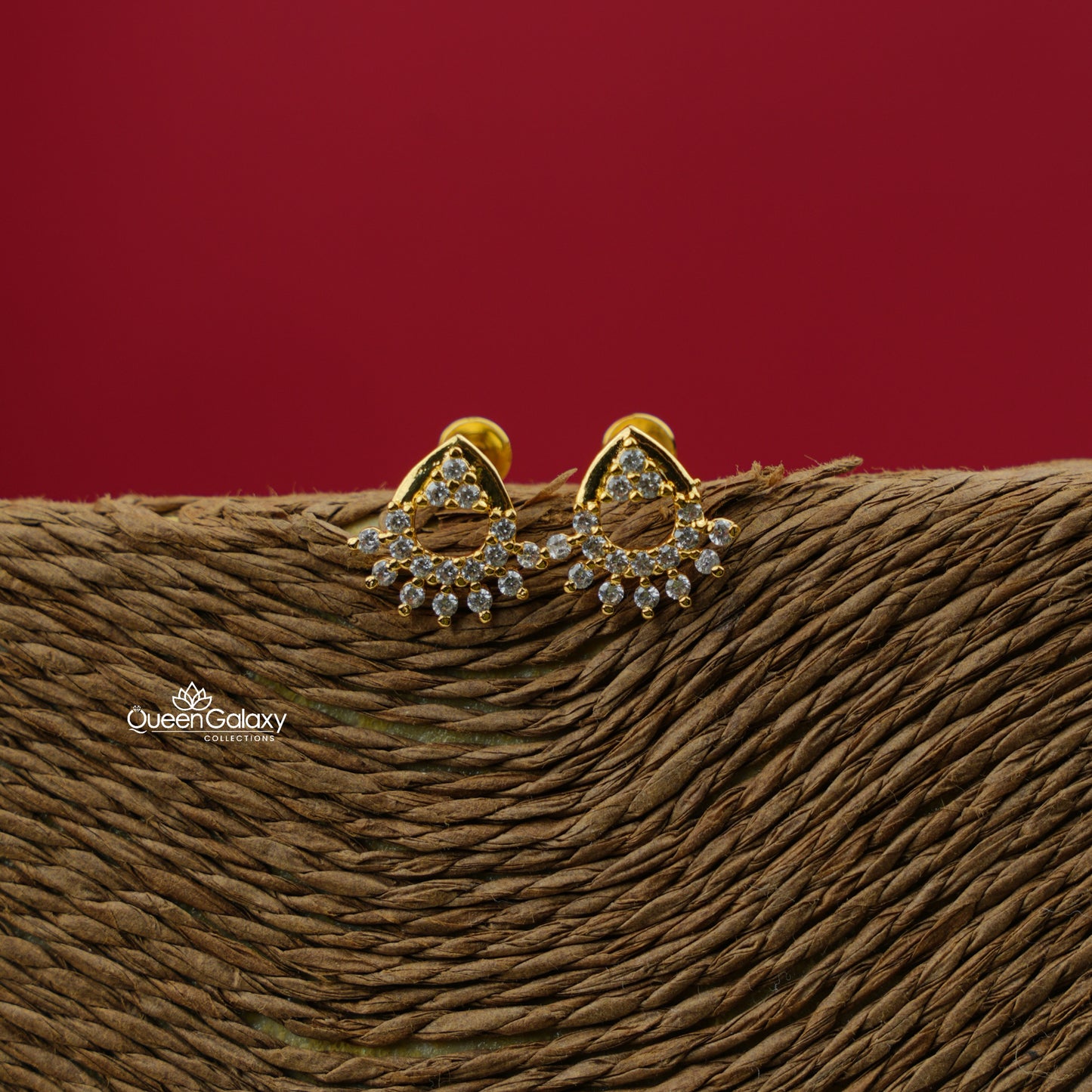 Gold Plated AD Stone Stud