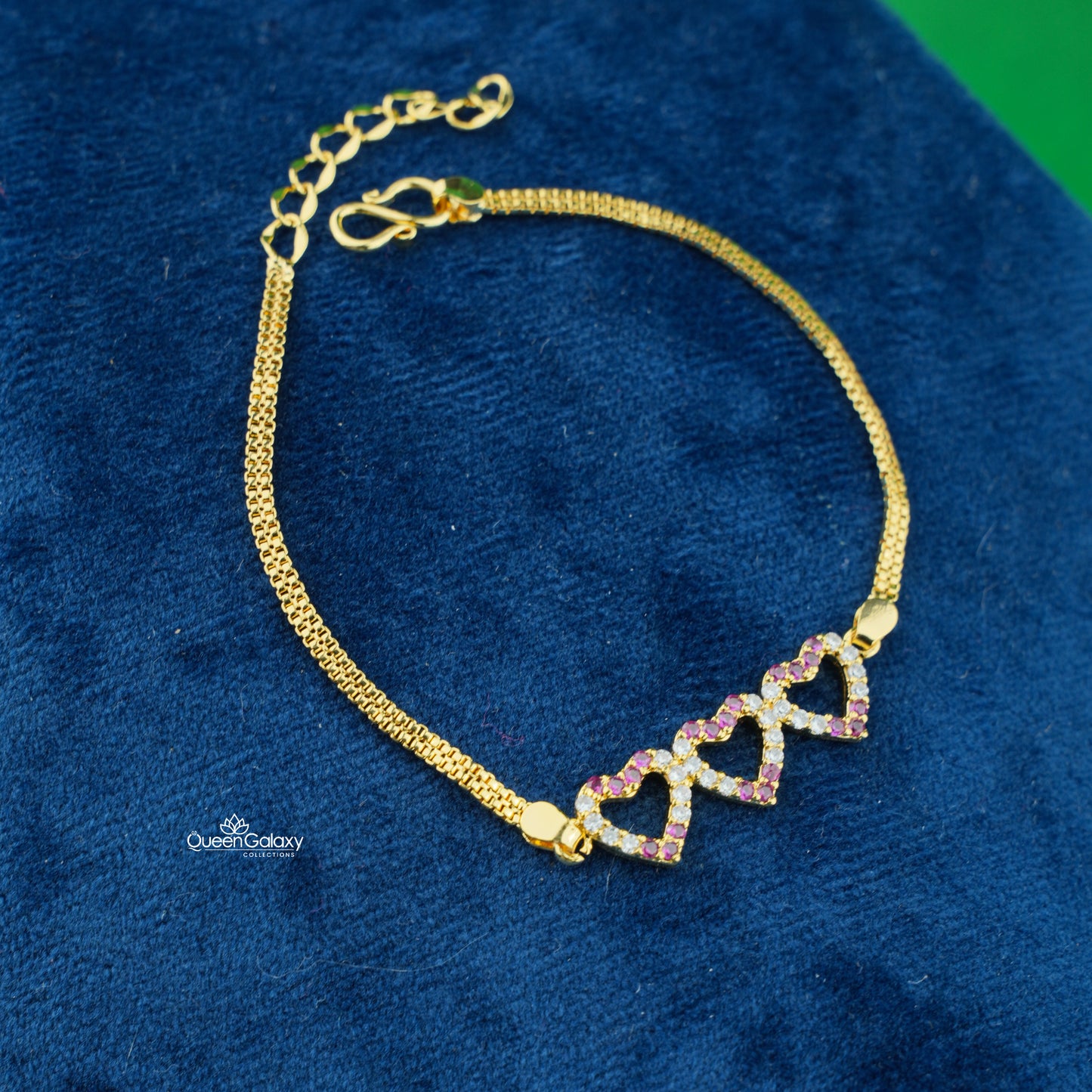 Goldplated AD Stone Braclete