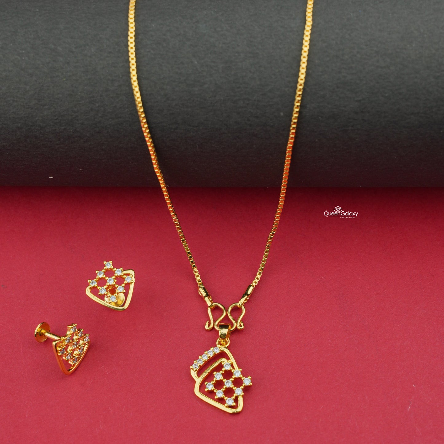 Goldplated AD Stone Combo Set