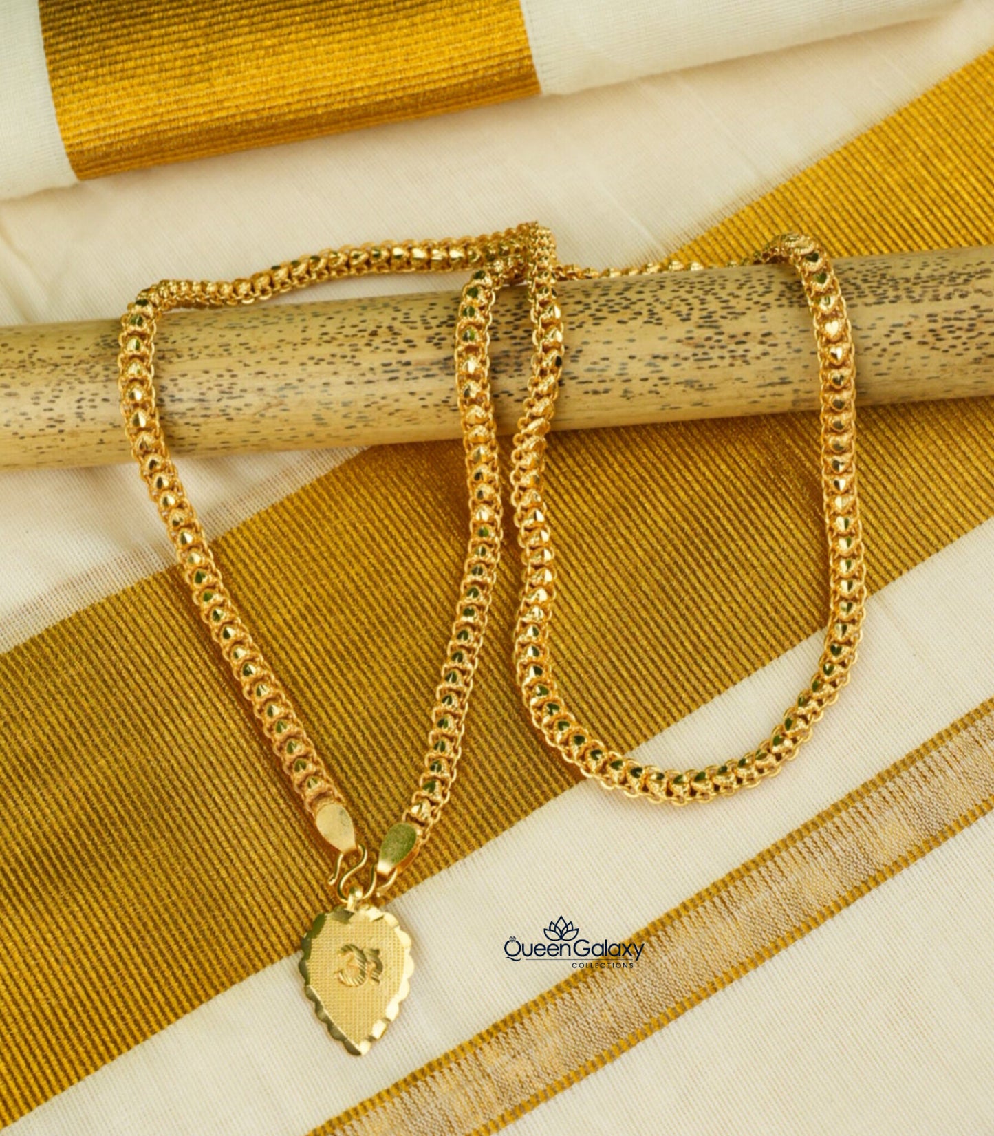 Goldplated Chain With Thali