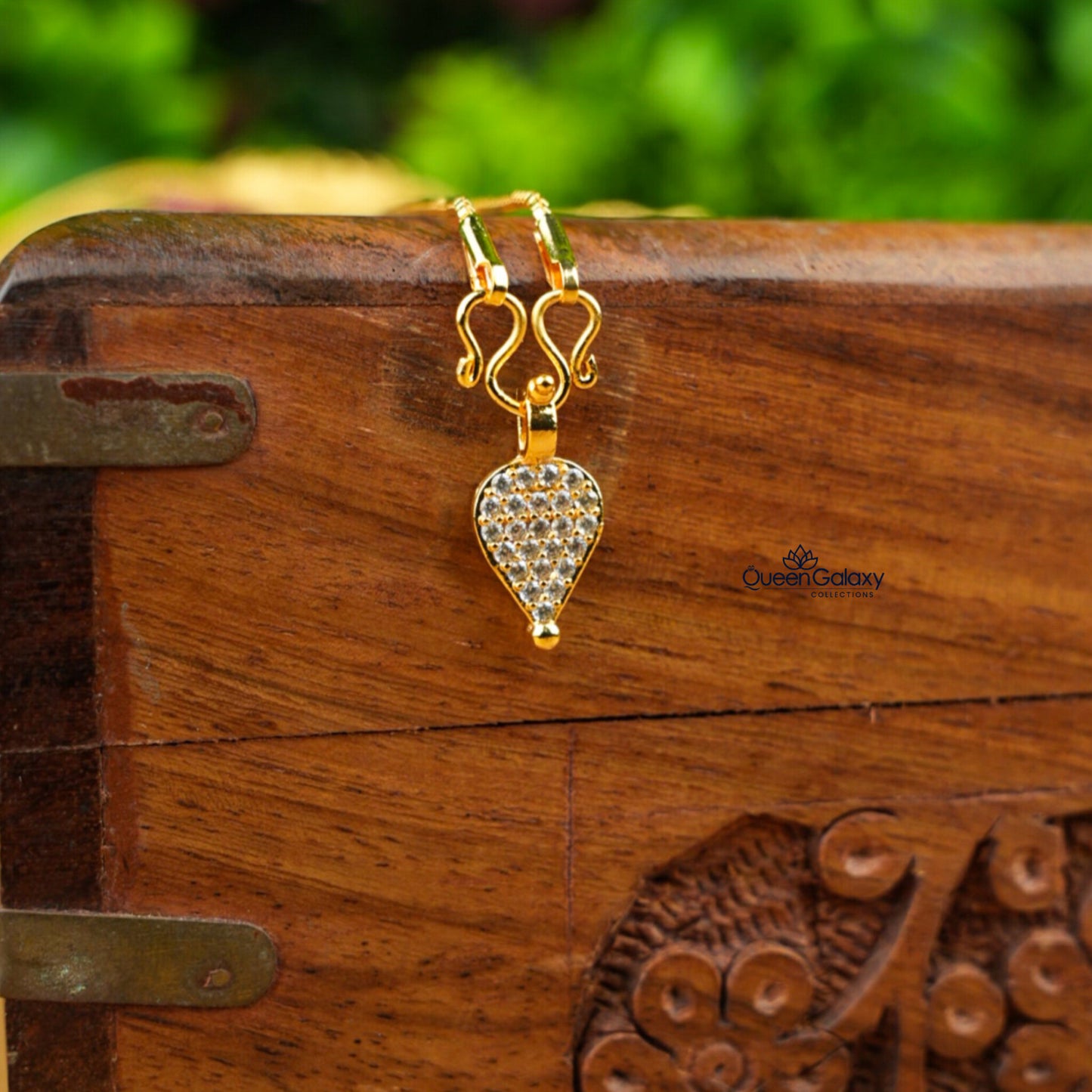 Goldplated AD Stone Thali