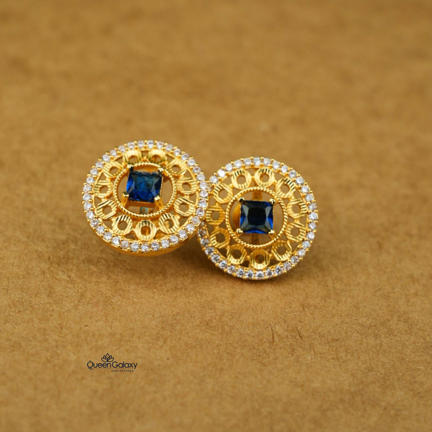 Goldplated AD Stone Stud