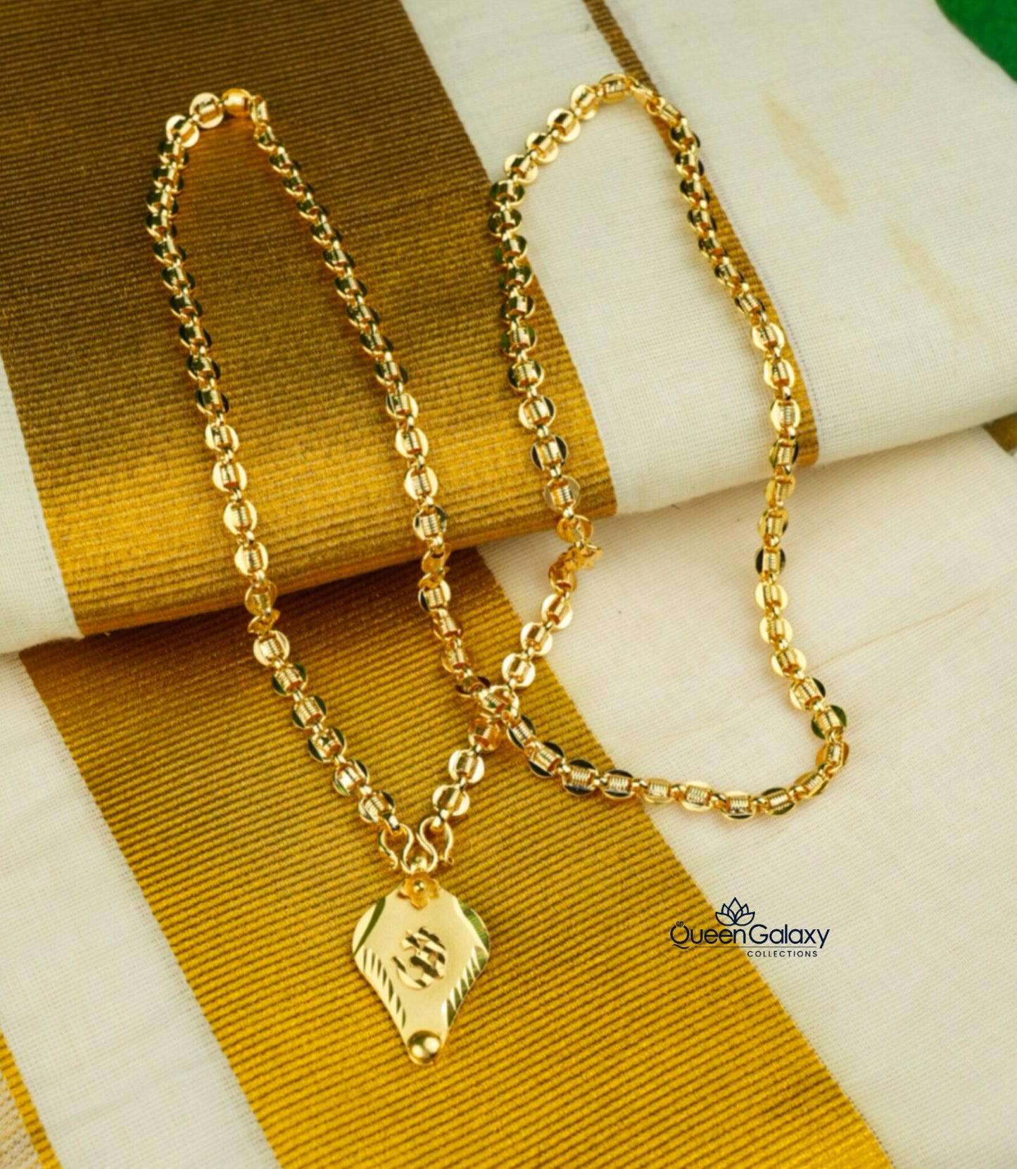 Goldplated Chain With Thali