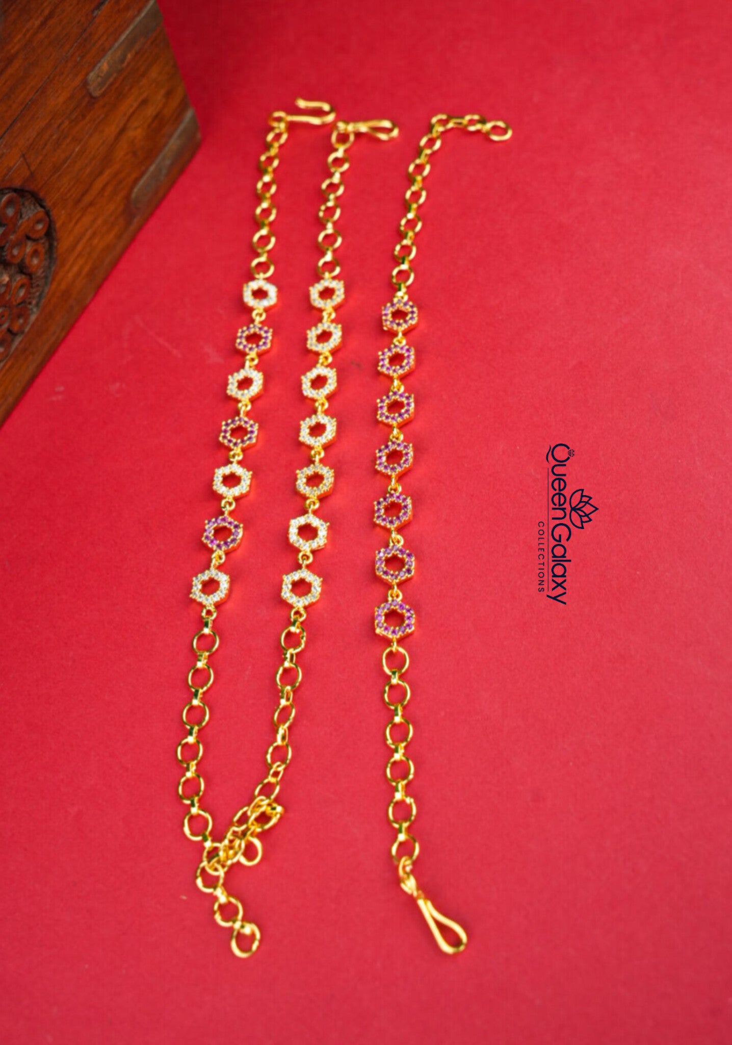 Goldplated AD Stone Bracelet