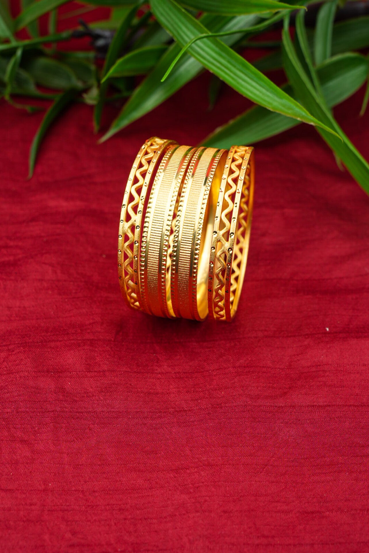 Gold Plated Bangle Combo
