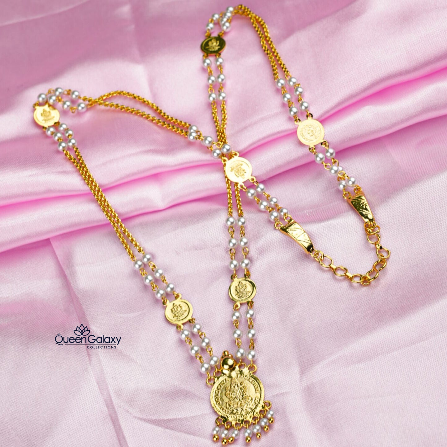 Gold Plated Pearl Chain