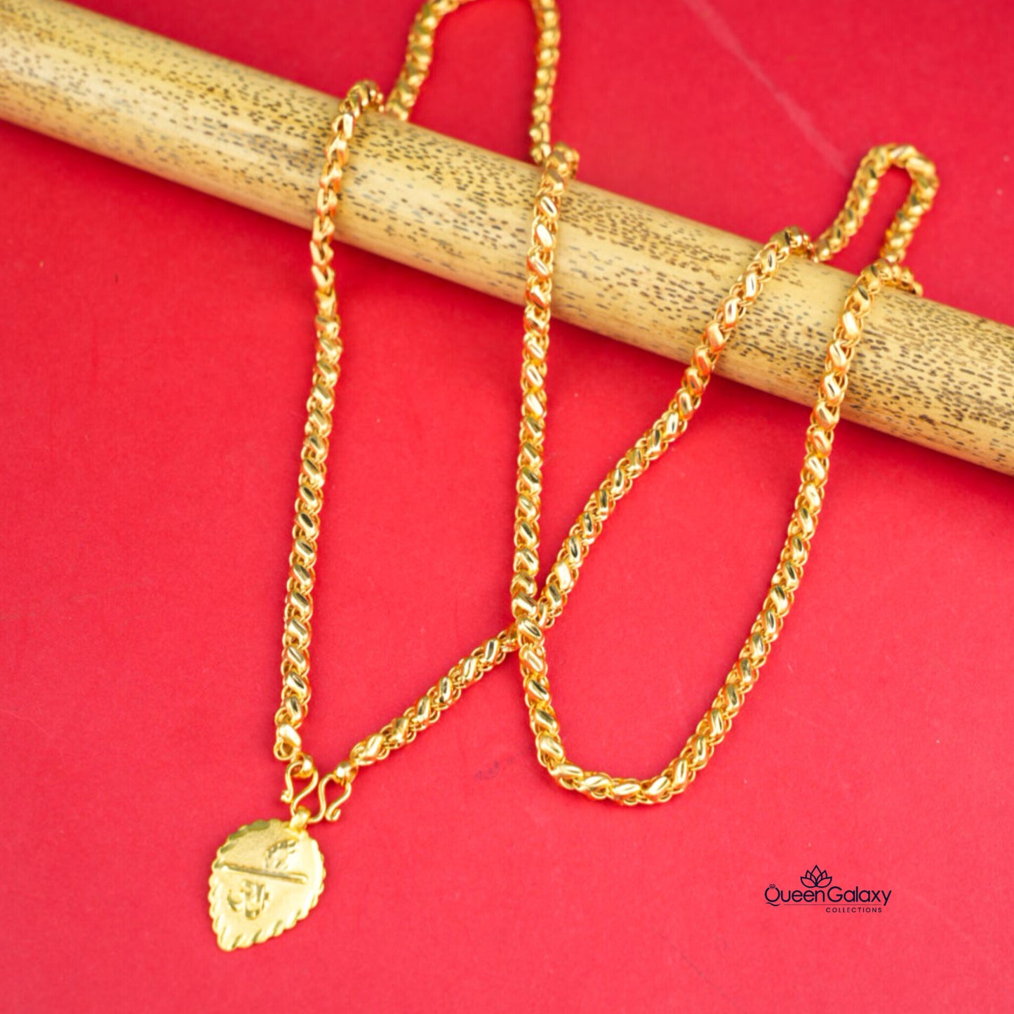 Gold Plated Chain With Thali