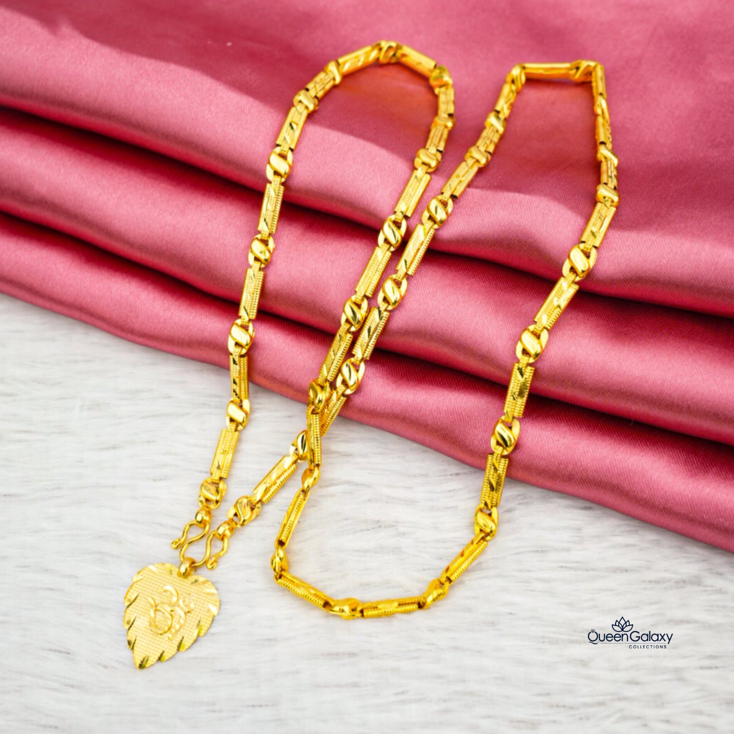 Gold Plated Chain with Thali