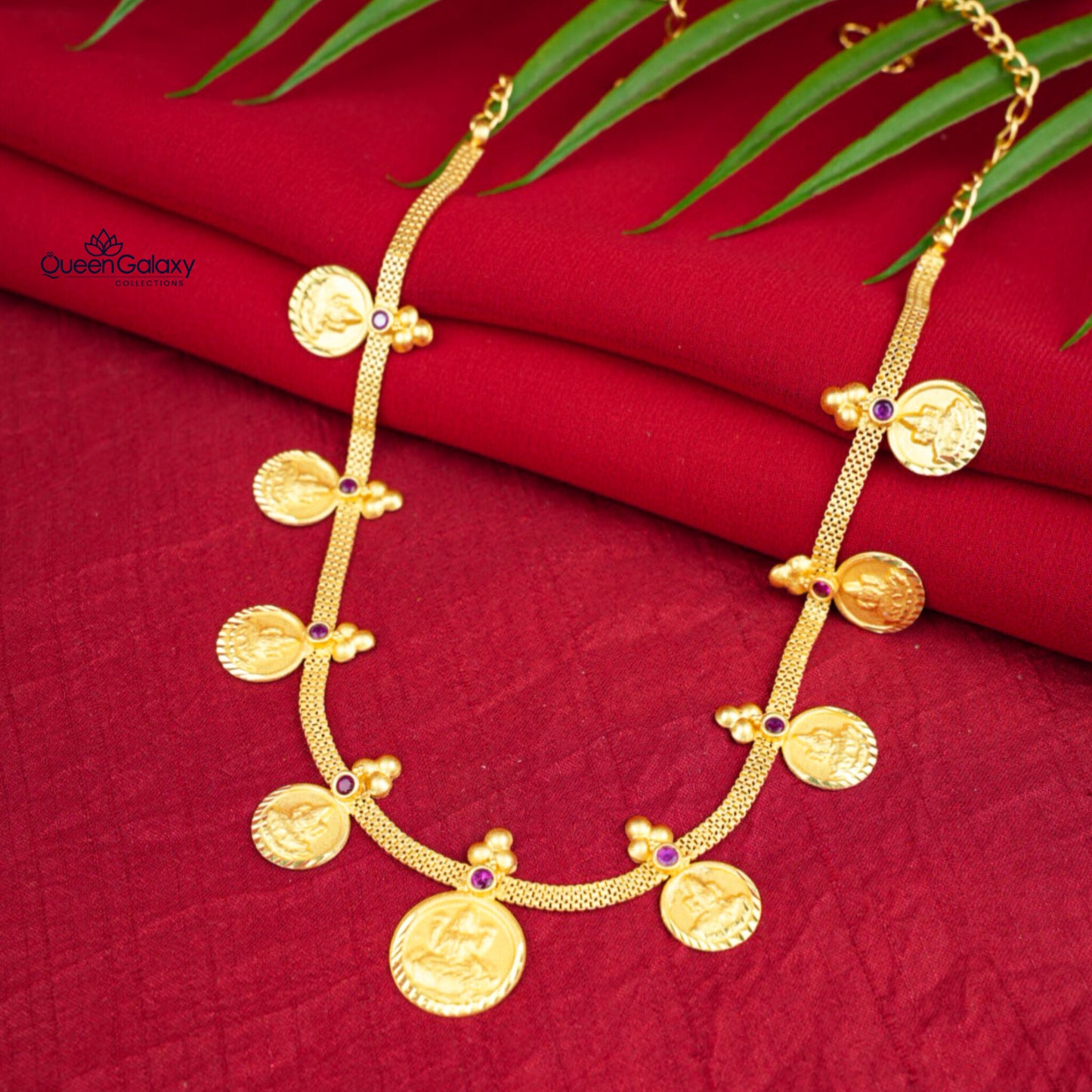 Gold Plated Lakshmi Necklace