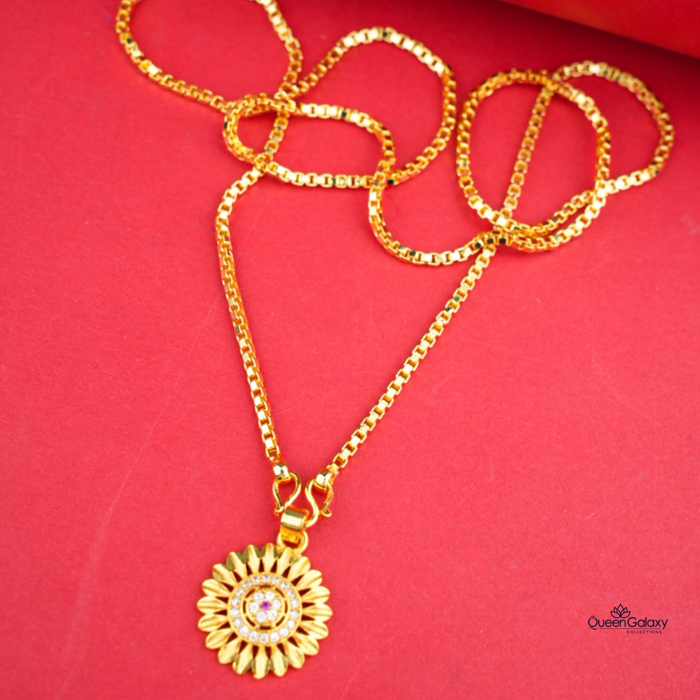 Gold Plated Chain With Pendant