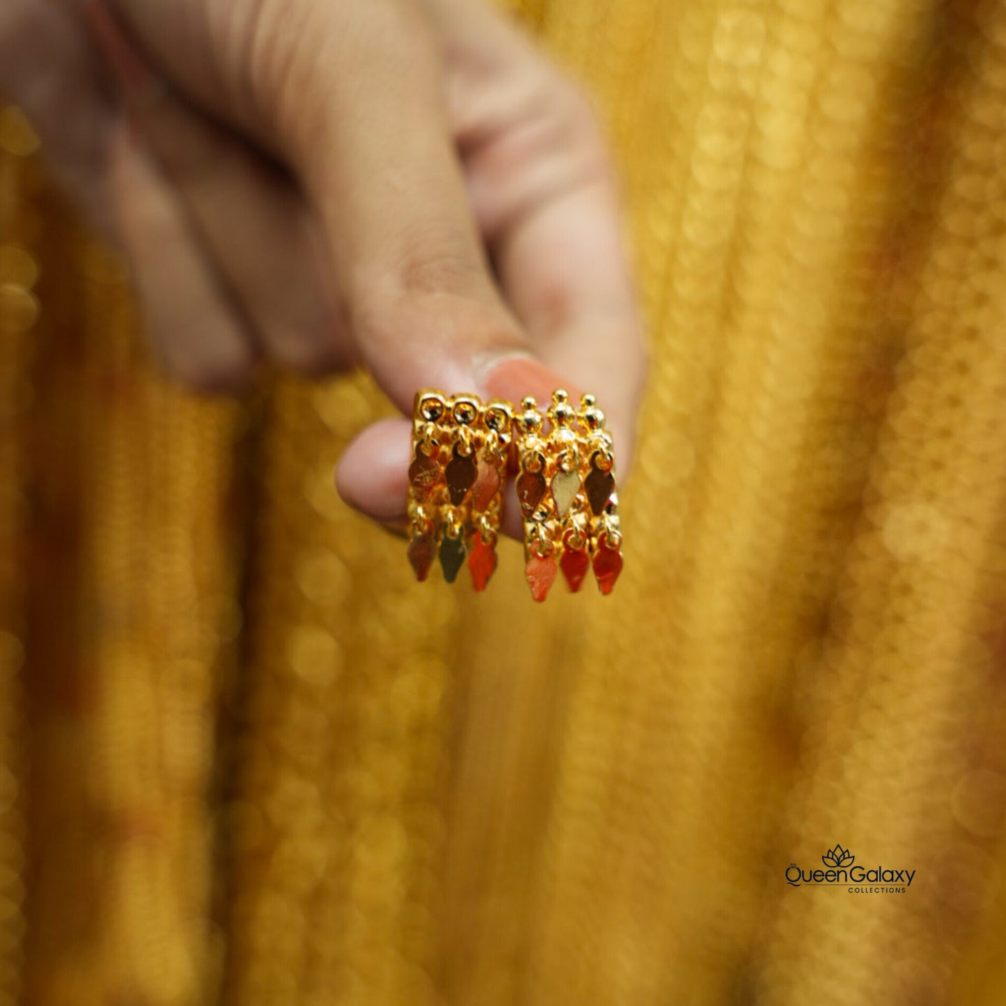 Gold Plated Elakathali Stud