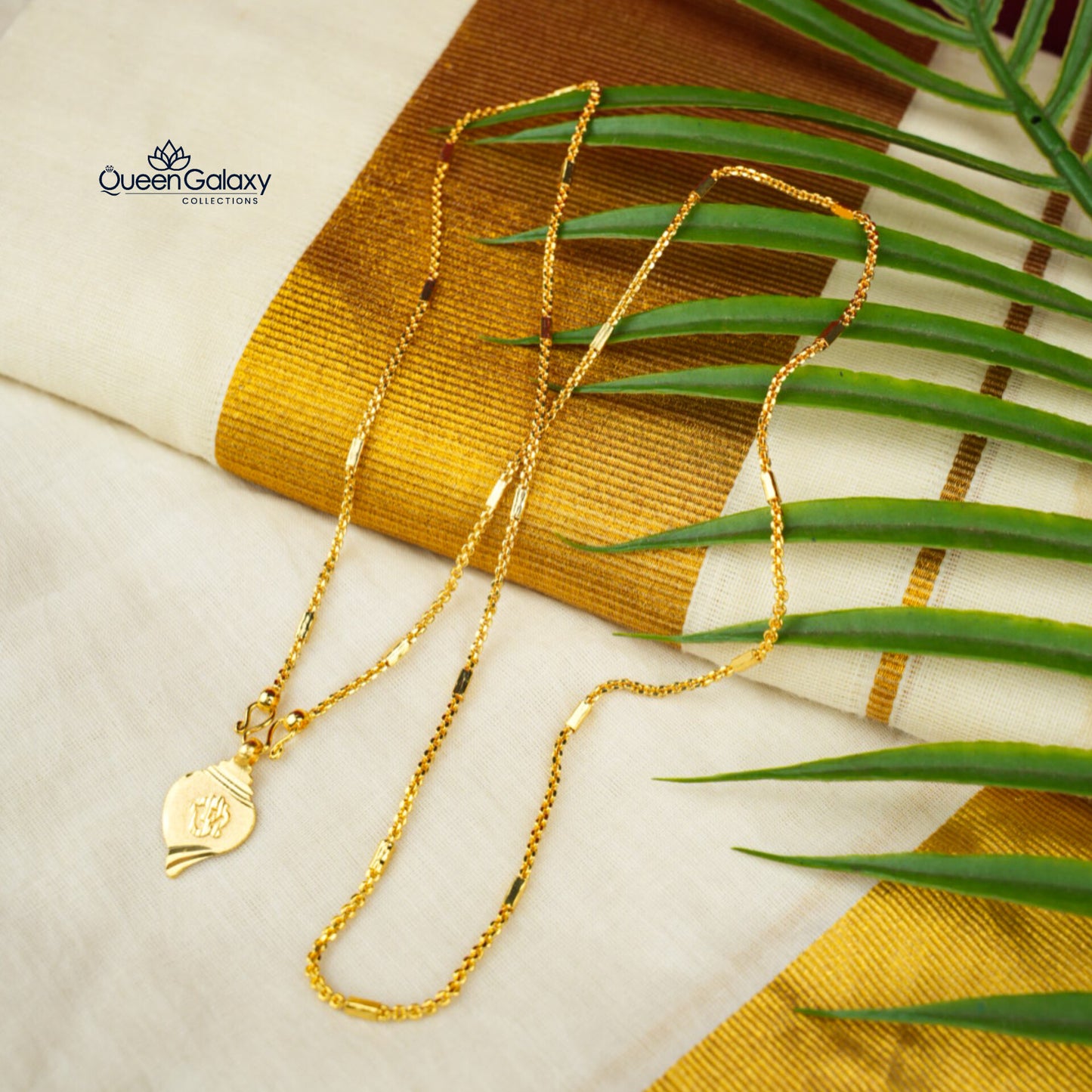 Gold Plated Chain With Thali