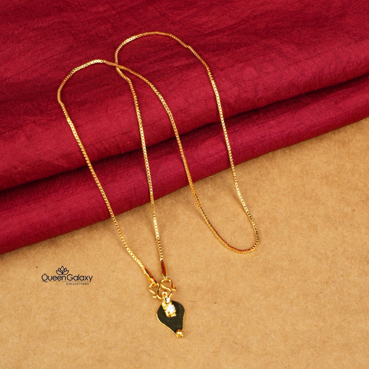 Gold Plated Chain With Thali