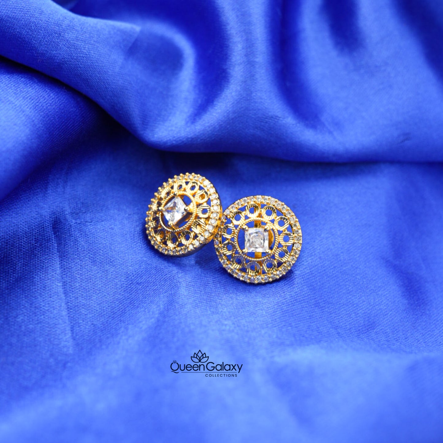 Gold Plated AD Stone Stud