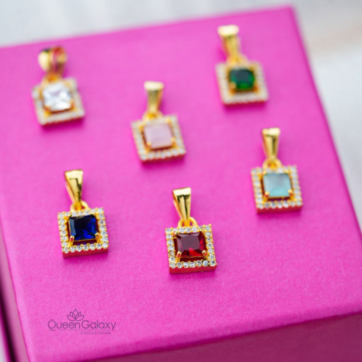 Gold Plated AD Stone Pendant