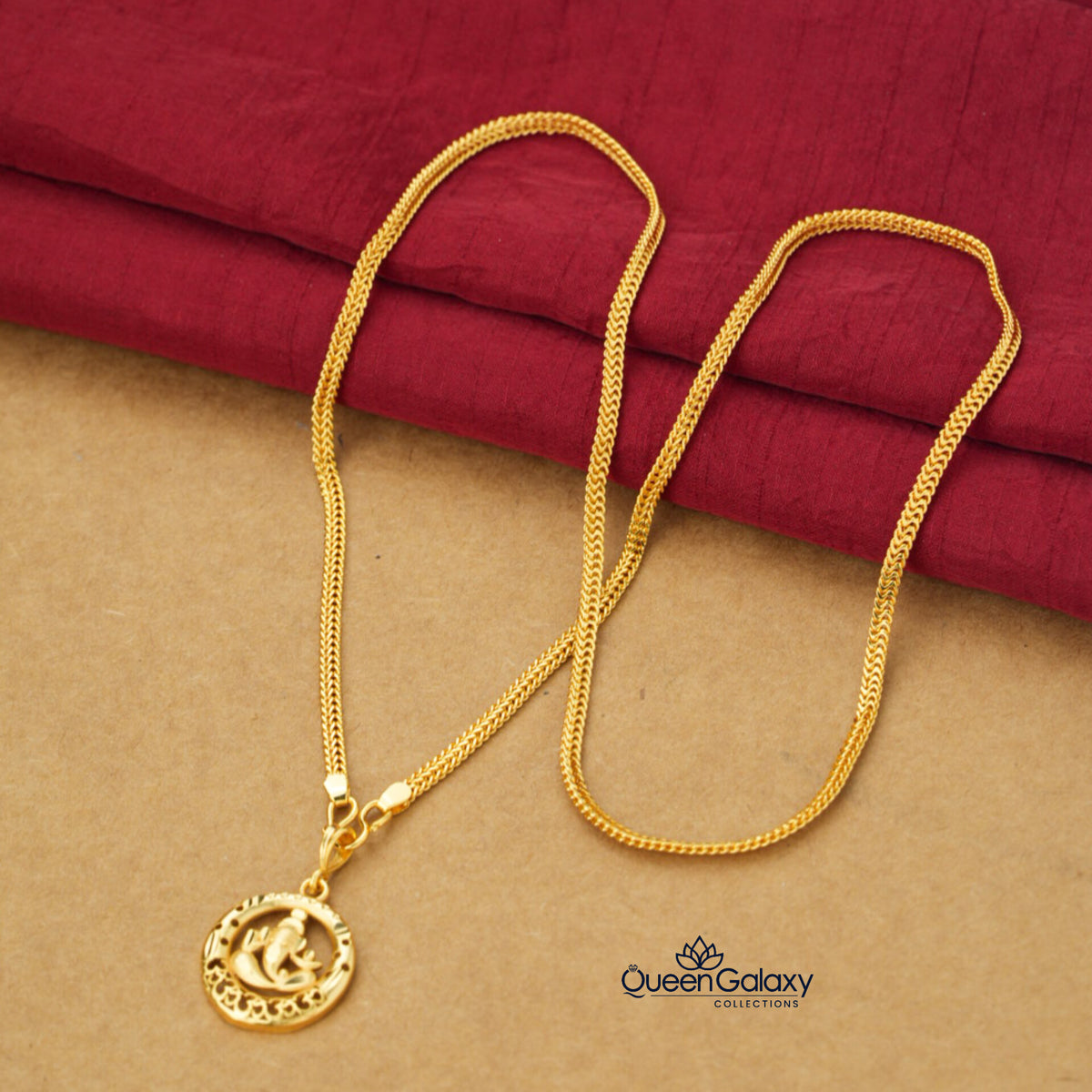 Gold Plated Chain With Pendent