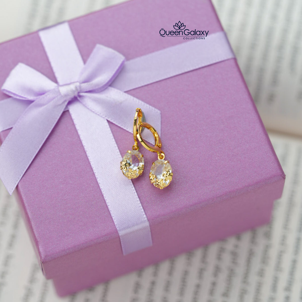 Gold Plated Ring Earrings
