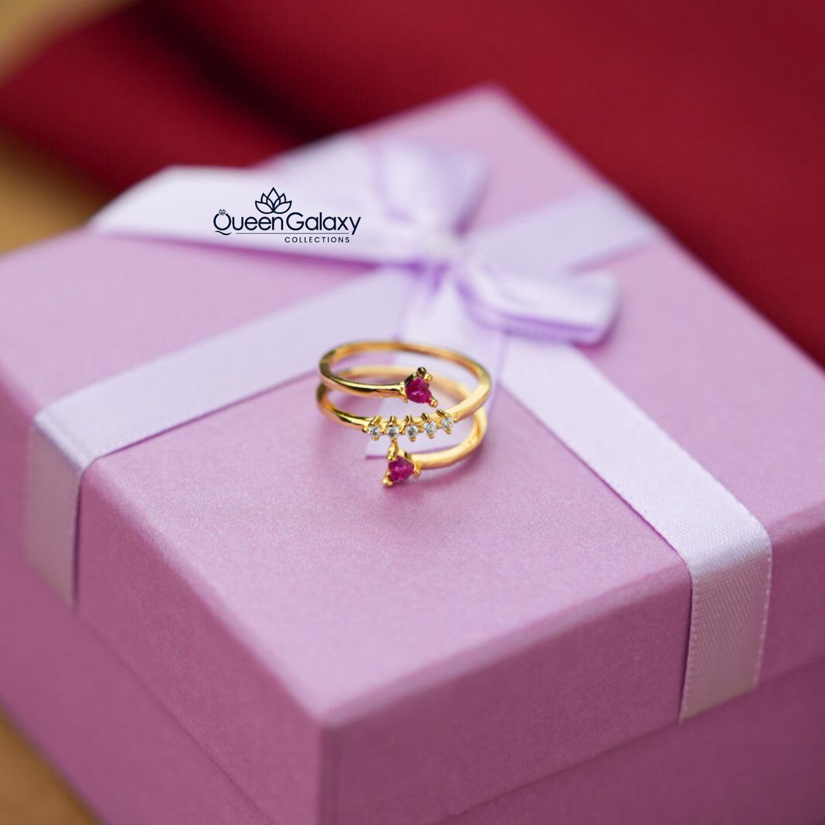 Gold Plated Adjustable AD Ring