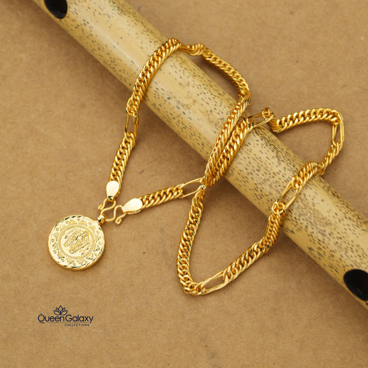 Gold Plated Chain With Pendant