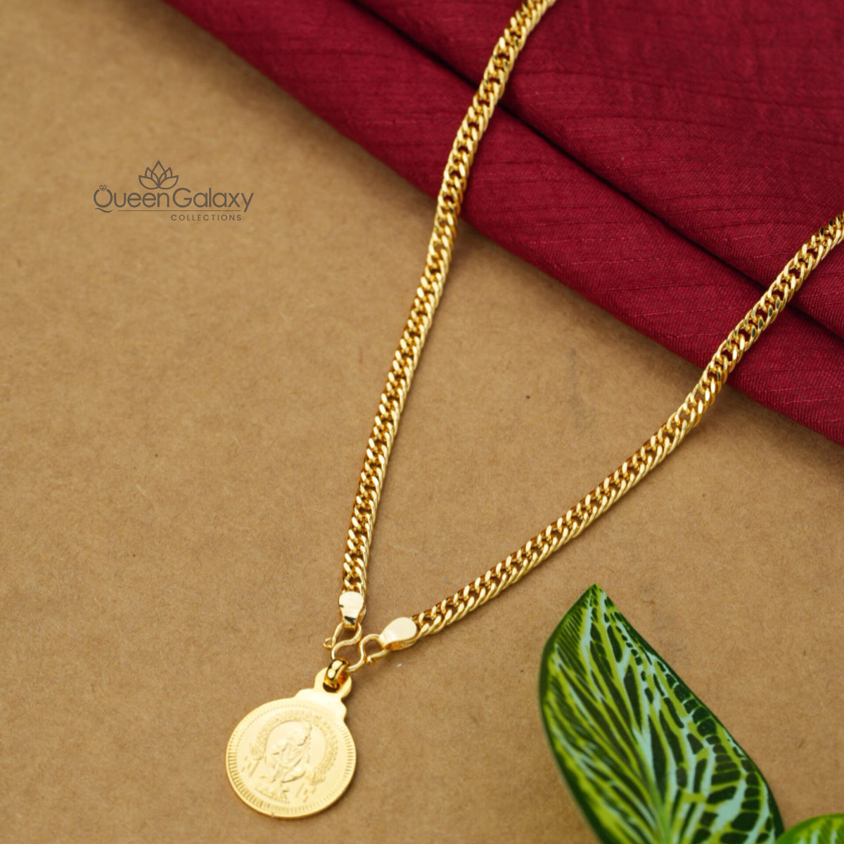 Gold Plated Chain With Ayyappan Pendant